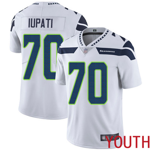 Seattle Seahawks Limited White Youth Mike Iupati Road Jersey NFL Football 70 Vapor Untouchable
